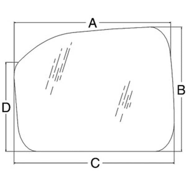 Aftermarket New RH Lower Front Glass Fits Ford Fits New Holland Tractor 2600 2 E0NN9400246BA - main